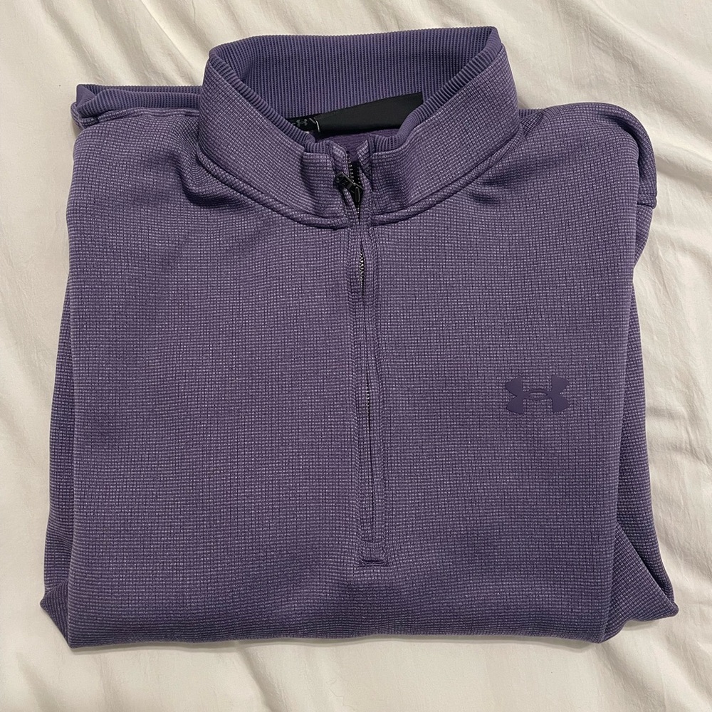 Under Armour Men's Purple Golf Sweater 1/4 zip
